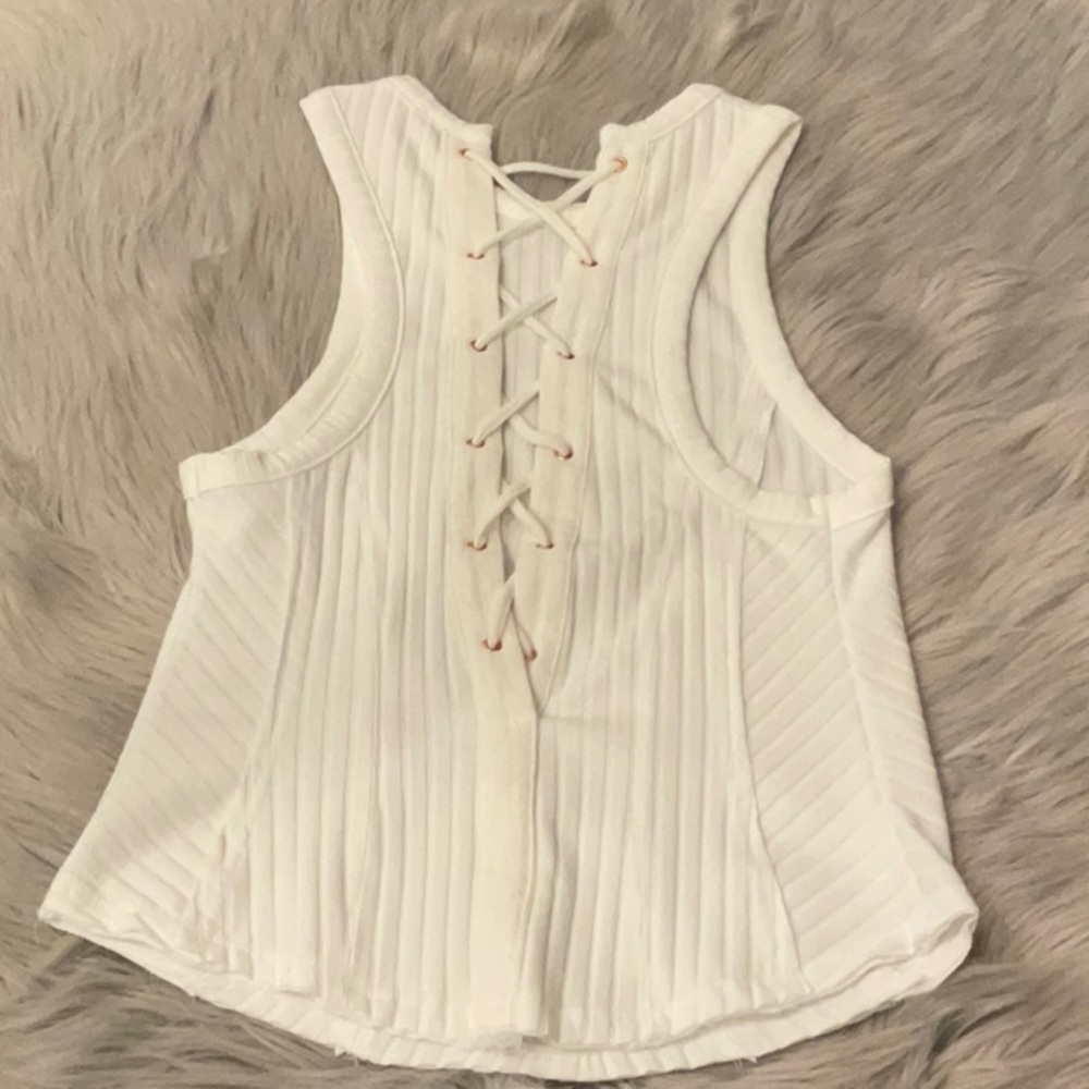 Free People White Tank Top